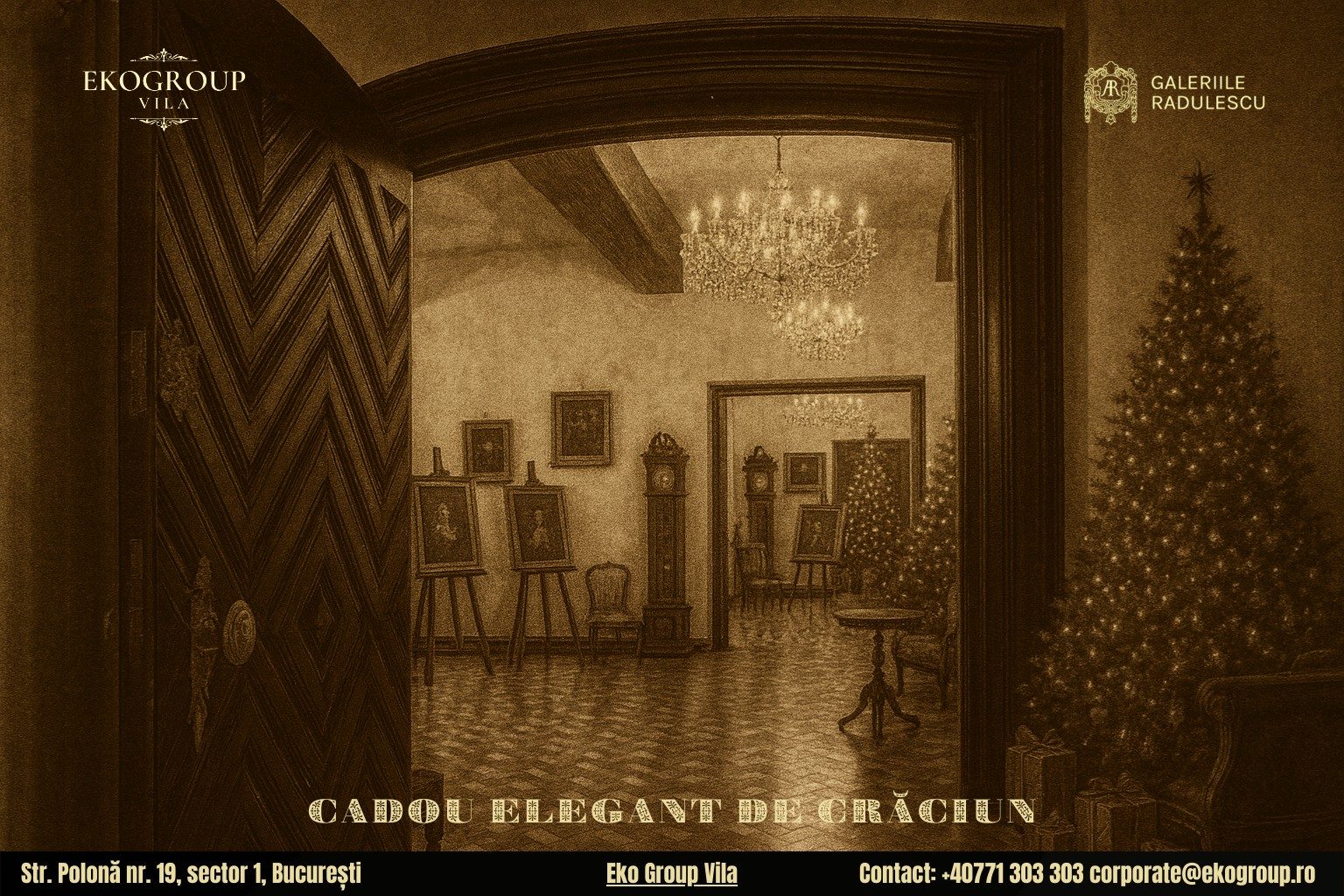 Un cadou de Crăciun plin de farmec și cultură: acces la expoziția Crăciunul anilor ’30 de la Eko Group Vila 4 Un cadou de Crăciun plin de farmec și cultură: acces la expoziția Crăciunul anilor ’30 de la Eko Group Vila